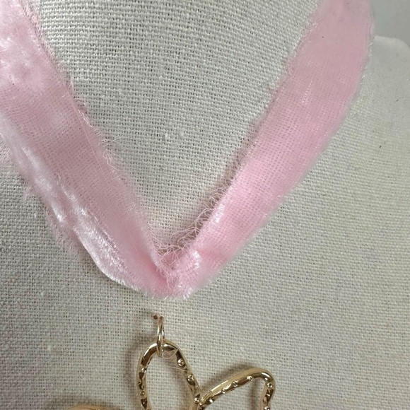 Free People Annabelle Choker Blush Pink NWT Fairy Velvet Necklace Ethereal - Picture 7 of 10